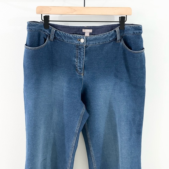 J. Jill Stretch Wide Leg Jeans Size 14 - Picture 3 of 6